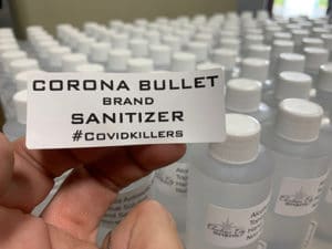 Corona Bullet Brand Sanitizer